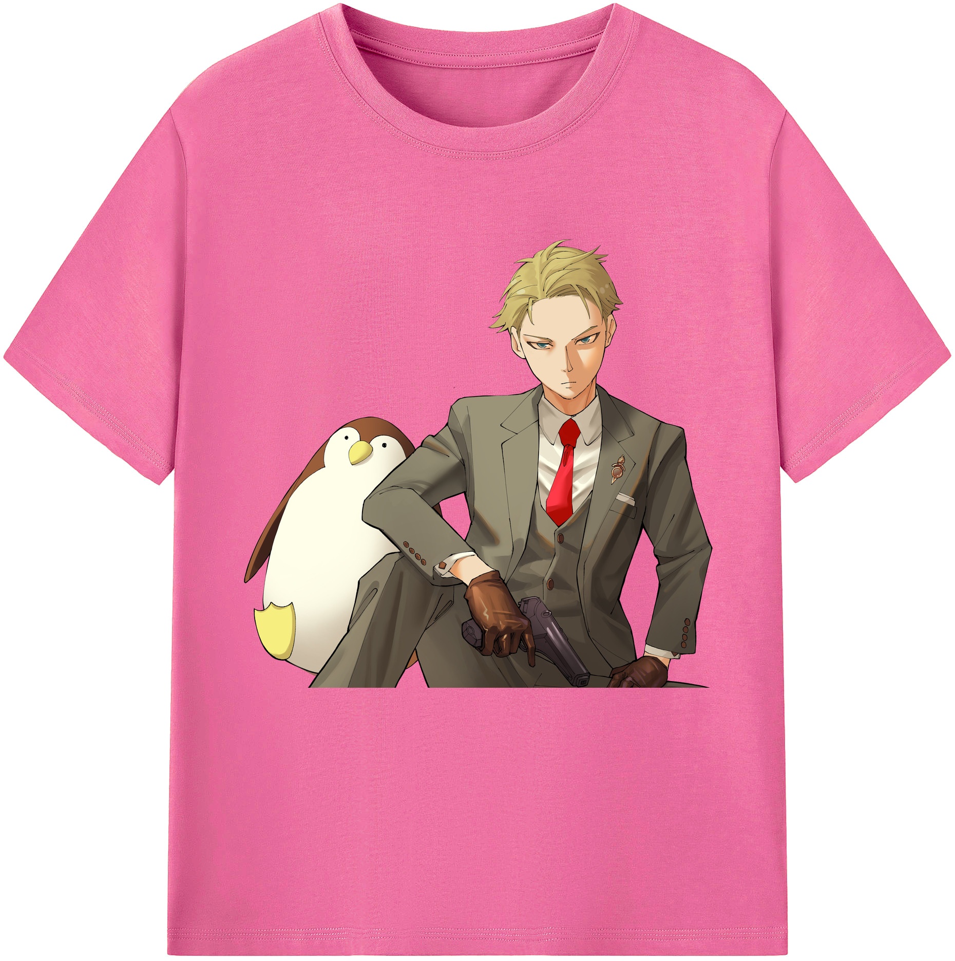 （画像用） SPY×FAMILY间谍家家酒 レディースカジュアルプリントTシャツ（綿100％）